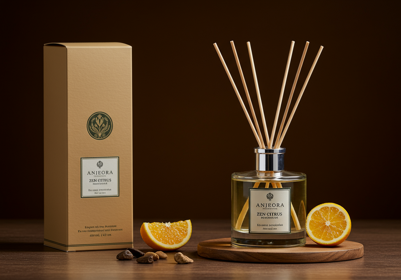 Zen Citrus Reed Diffuser — luxury fragrance product